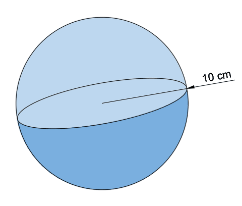 Volume of a Sphere Example 1